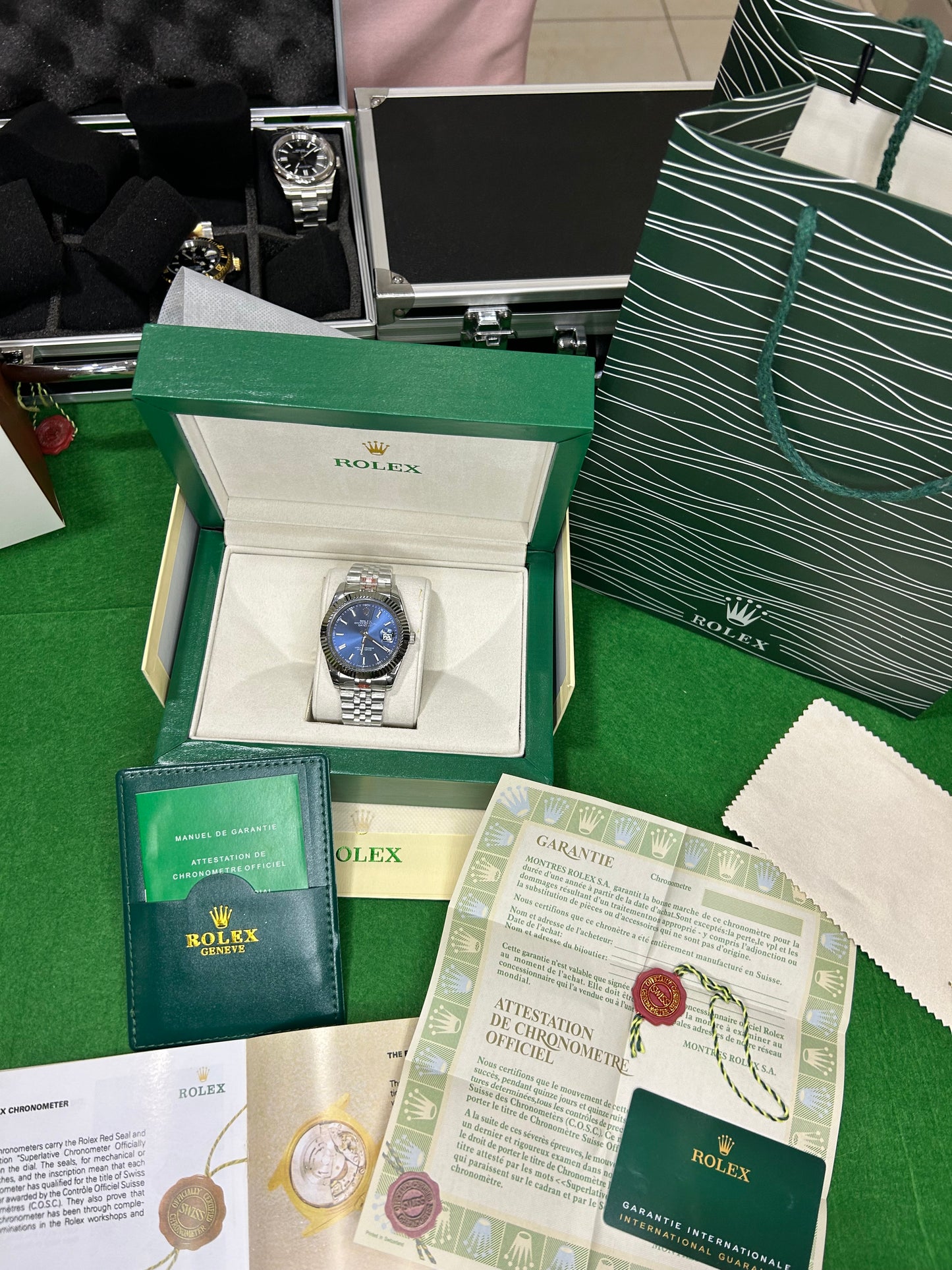 ROLEX DATE JUST JUBILEE BLU