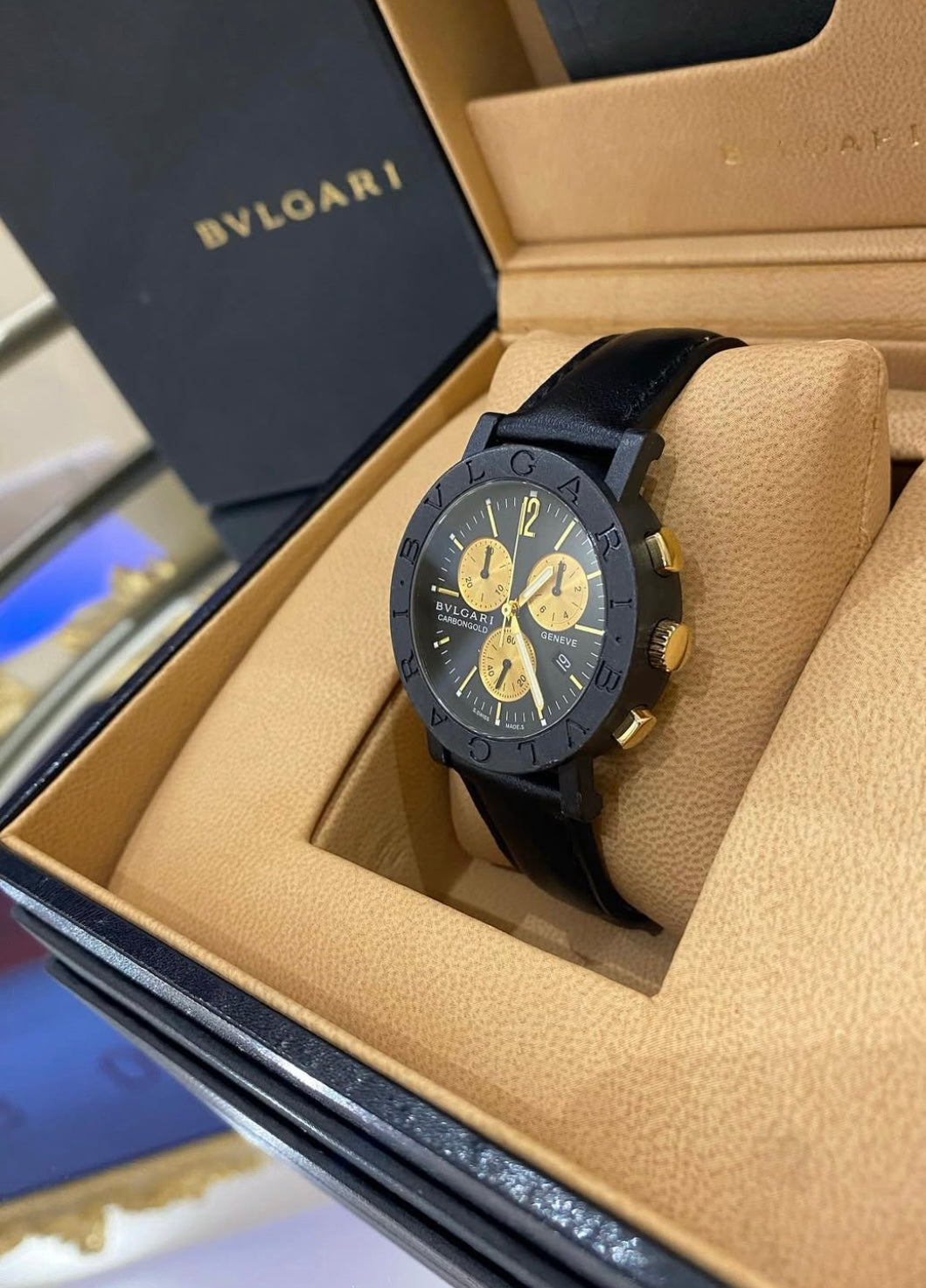 BVLGARI CARBONGOLD CRONO ORO