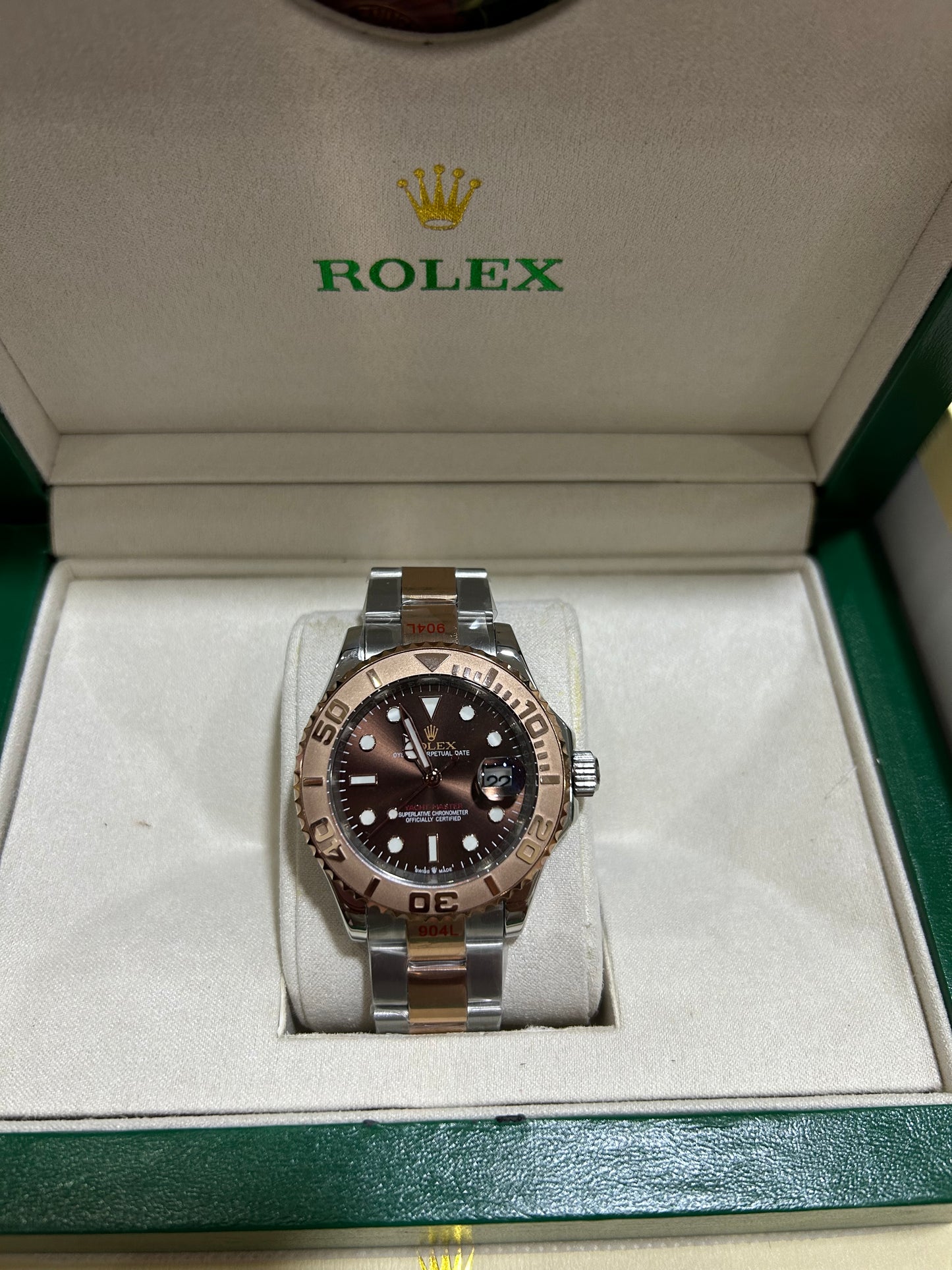 ROLEX YACHT MASTER CHOCOLATE