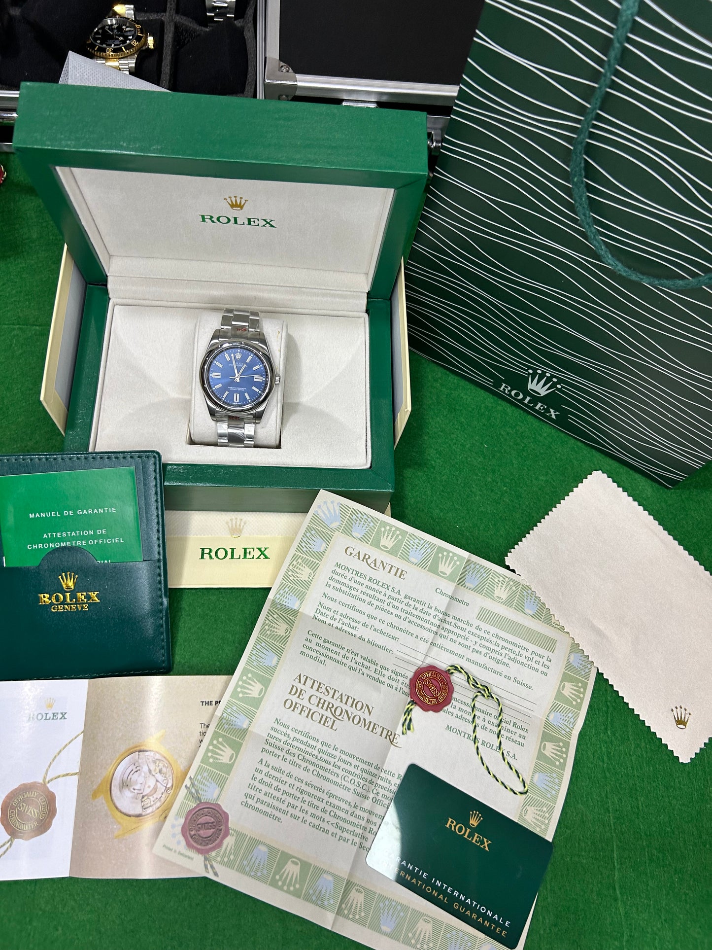 ROLEX OYSTER PERPETUAL BLU