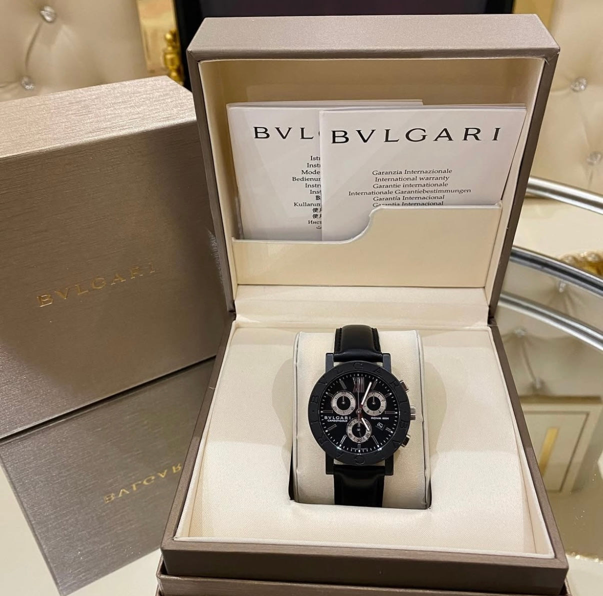 BVLGARI CARBONGOLD CRONO
